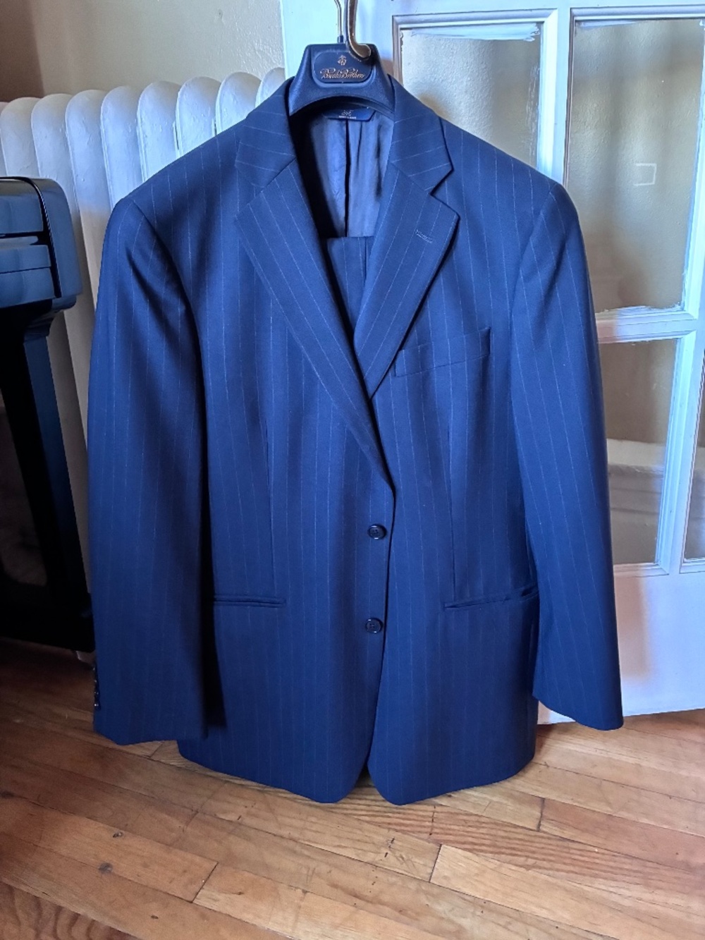 Navy Blue Brooks Brothers Pinstripe Suit